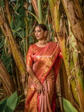 Gajri Pink Zari Worked With Royal Pink Color Pure Banarasi saree